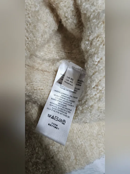 Free People Margot Textured Cropped Sweater Vest Neutral Size XS - Picture 10 of 10